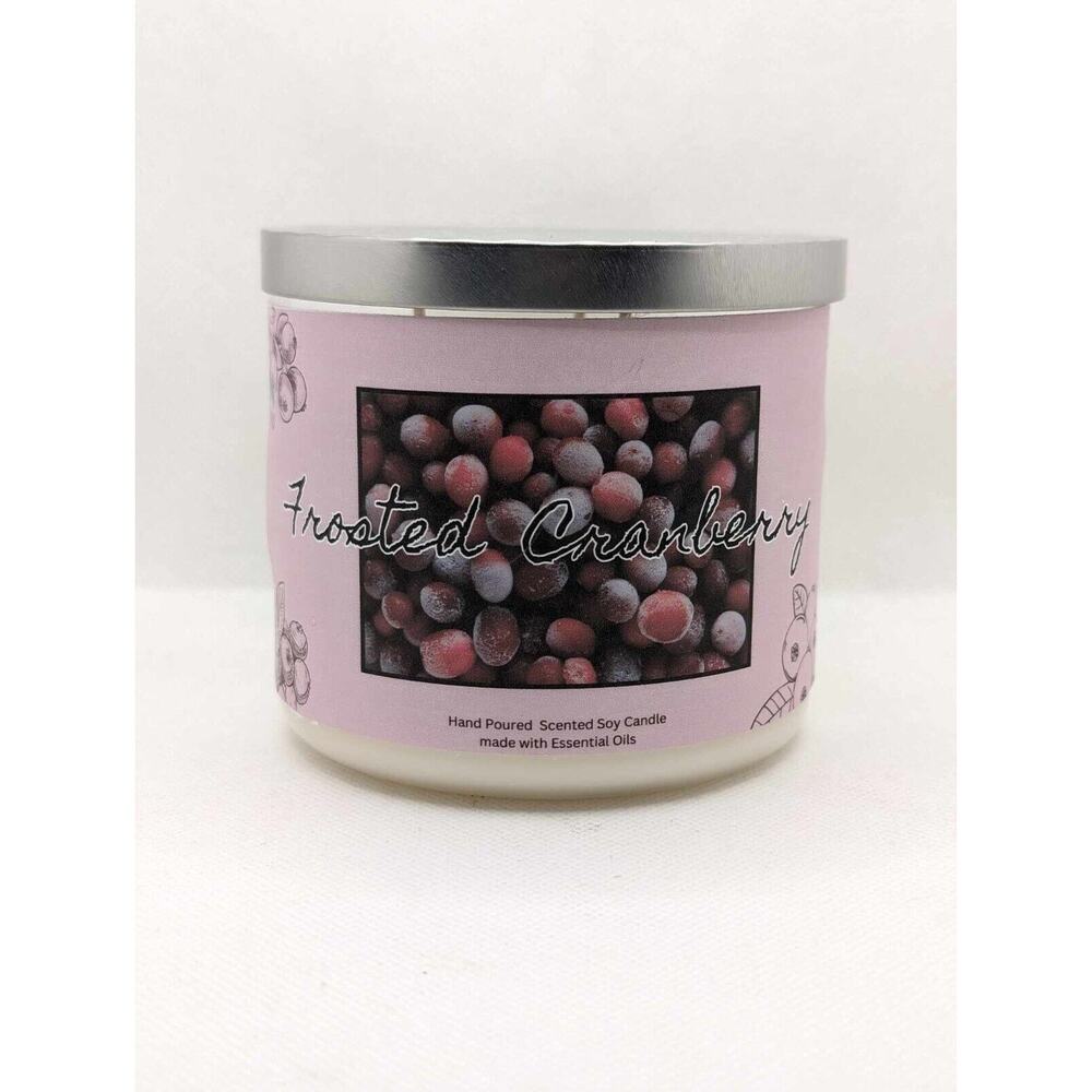 3 Wick Frosted Cranberry 14oz Candle